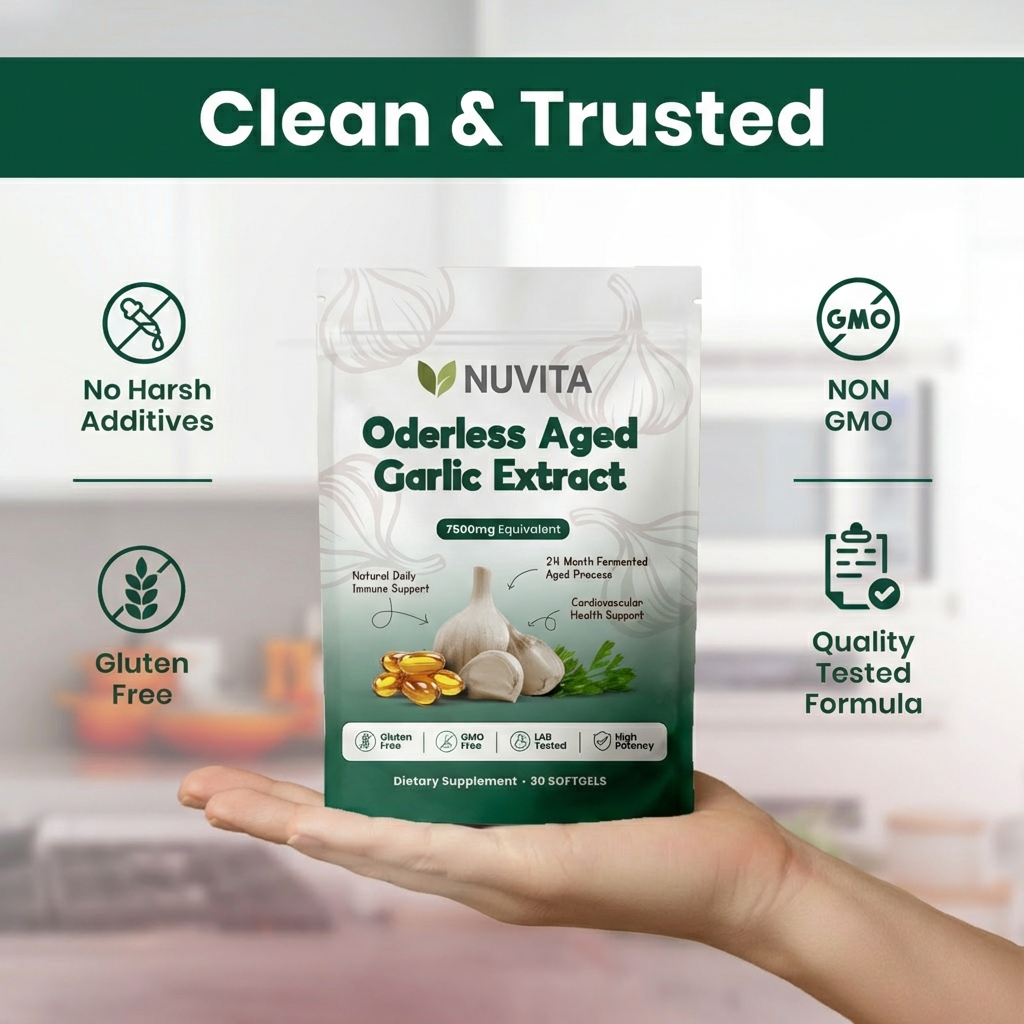 Aged Garlic Extract - 7500mg Odorless Softgels