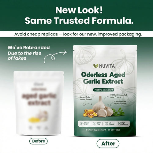 Aged Garlic Extract - 7500mg Odorless Softgels