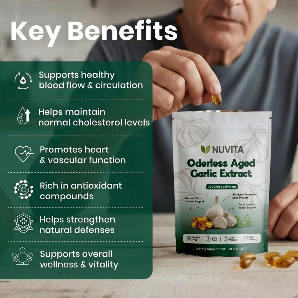 Aged Garlic Extract - 7500mg Odorless Softgels