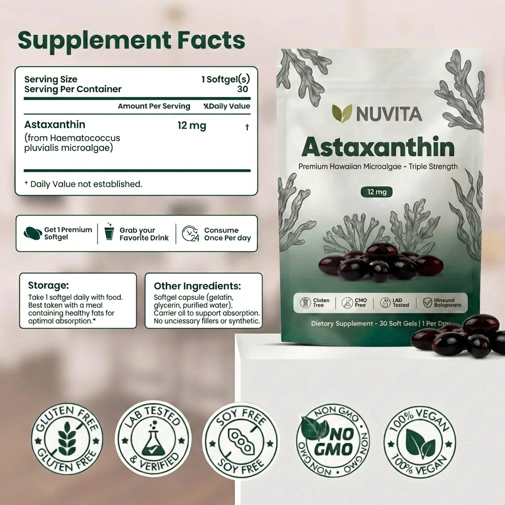Astaxanthin Nature's Most Powerful Antioxidant See Clearly Again. Naturally.