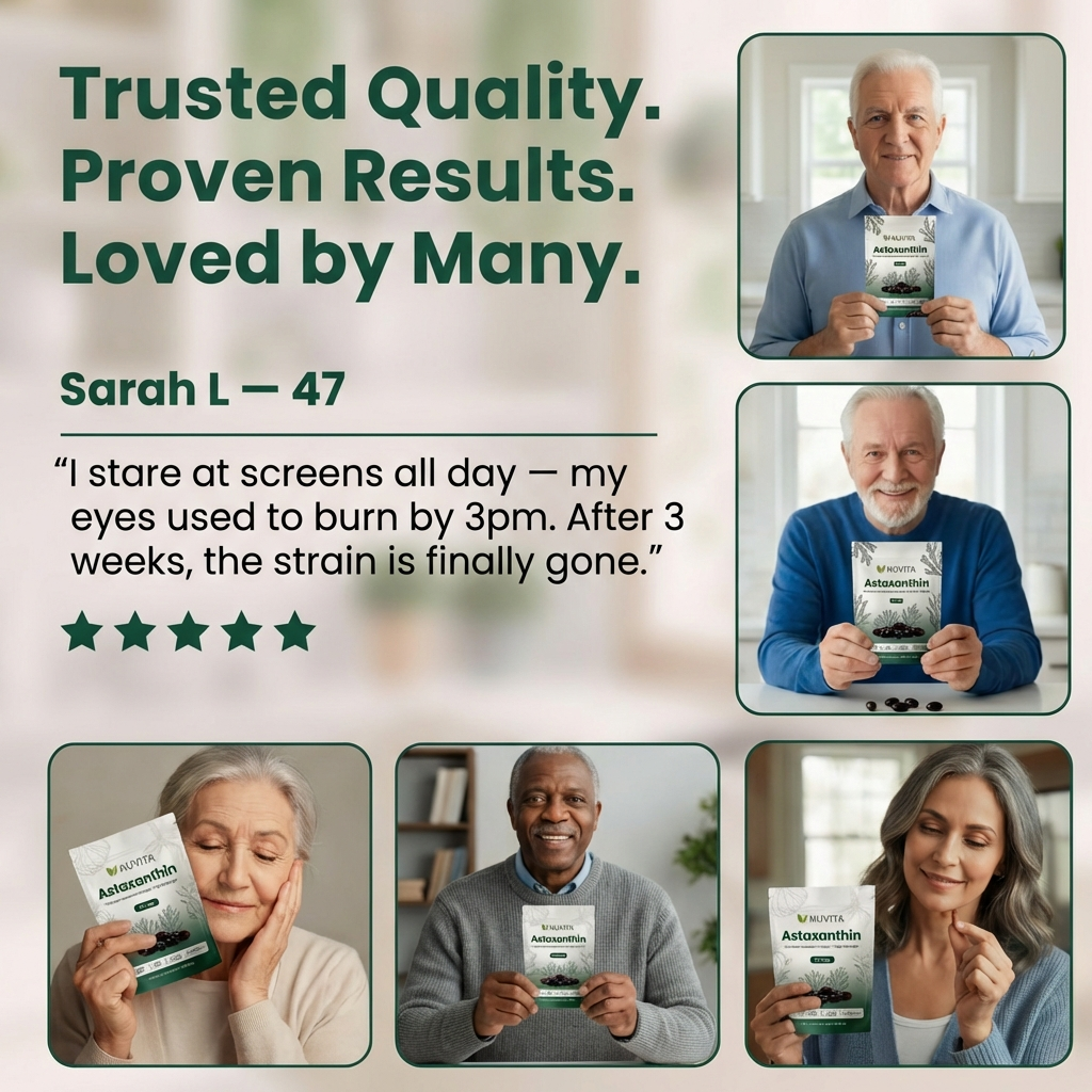 Astaxanthin Nature's Most Powerful Antioxidant See Clearly Again. Naturally.